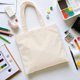 thumbnail image 3 of Tote Bag de Manta Cruda - Bolsas Plegables Reutilizables y Ecológicas, Ideal para Compras, Viajes y Pintar, 3 of 4