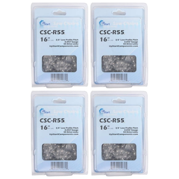 4 Pack 16-Inch Chainsaw Chain Replacement for Stihl - Compatible with Stihl Ms 170, Ms180c, 017, Ms 192 T, Ms 171, E 140