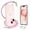 Pink, variant on AHABIPERS Crossbody Strap Magnetic Clear Phone Case for iPhone 15 6.1", with Adjustable Neck Lanyard[Pink] Shockproof Protective Case[Compatible with Magsafe]