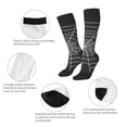 thumbnail image 6 of Daiia Sports Socks A Web With A Spider Printed Novelty Crew Socks for Men Women Knee High Socks Cotton Socks Soft & Breathable Support Unisex Socks, 6 of 9