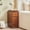 Curved Edge-Walnut 1pcs, variant on WIRRYTOR Curved Wave Narrow Nightstand for Bedroom, Mid-Century Modern 3 Drawer Slim Bedside Table, Retro End Table, White