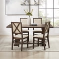 thumbnail image 2 of Crosley Furniture Joanna 5-Piece Dining Table Set in Dark Oak/Creme, 2 of 9