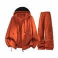 thumbnail image 2 of Maqroz Y2K Clothing Two Piece Sets Long Sleeve Hooded Zip Up Windbreaker Jacket Baggy Parachute Cargo Pants Multi Pockets Casual Streetwear Matching Outfits, 2 of 5
