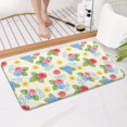 thumbnail image 4 of Pioneer Flower Floral Print Pattern Bathroom Rugs Mat, Non Slip Microfiber Bathroom Rug with Rubber Backing, Soft Mats for Bathroom Floor Tub Shower, 17"x30", 4 of 5