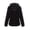 Black, variant on Women Faux Fur Coat Fleece Fuzzy Hood Fluffy Shaggy Shearling Sherpa-Lined Jacket