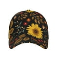 thumbnail image 2 of Fotbe Fall Sunflowers Leaves Baseball Cap, Fall Sunflowers Leaves Print Dad Hat,Outdoor Hat,Adjustable Sports Cap, Perfect For Activities, 2 of 9