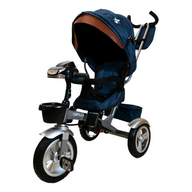 Triciclo Bicicleta Infantil Starkids Sk5532 Con Luz Azul