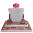 thumbnail image 5 of Tensona 3 inch Marble Ganesha Statue idols Lord Ganesh Chowki Home Decor Religious gifts Traditional Handicrafts artifacts, 5 of 5