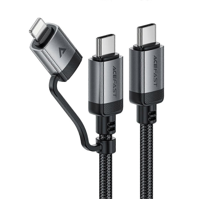 ACEFAST C20-01 1.2m USB-C to USB-C iP Data Cable Braided 60W Fast Charging Cord