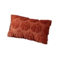 thumbnail image 2 of KUNPENG Fall Pumpkin Lumbar Throw Pillow Cover, 12x20 3D Plush Shaggy Decorative Cushion Case for Couch Sofa, Soft Fuzzy Halloween Thanksgiving Holiday Living Room Decor (1 PC, Cover Only), 2 of 3