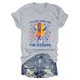 thumbnail image 4 of Blusas de Manga Corta para las Mujeres Divertido Impreso Cuello Redondo Tee, Vintage Humor Gráfico Blusas de Primavera para las Mujeres, 4 of 4
