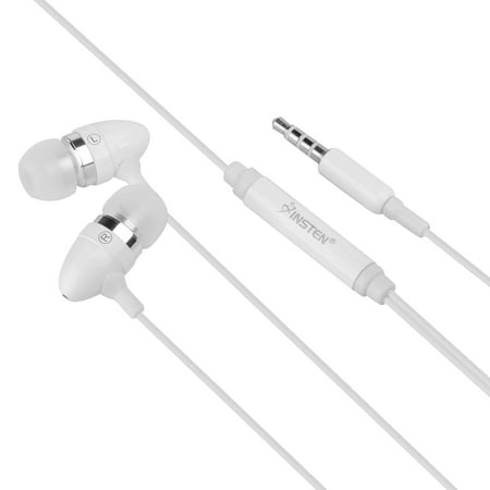 Insten Headphones with Microphone 3.5mm for iPhone 6 6S SE, 3.5mm Earphones, In-Ear EarBuds for Cell phone Apple iPod Touch iPad Mini 5 iPad Air 2019 Sasmung Galaxy S10 S10e S9 S9+ S8 J7 J3 (Best In Ear Headphones 2019)