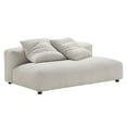 thumbnail image 6 of 2 pcs Modular Sofa Chaise Sectional, Brown, Fabric, Living Room Lounge Cafe Lobby Hospitality Restaurant, Modern Contemporary, HB37422, 6 of 11