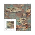 thumbnail image 4 of NextWall  Lily Pond Peel and Stick Wallpaper 20.5 in. W x 18 ft. L - Rust & Deep Sea, 4 of 7