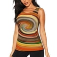 thumbnail image 2 of Uemuo Colorful Swirl Pattern Workout Tank Tops for Women Breathable Moisture-wicking tank top Sleeveless Running Loose Fit Yoga Tops Active Shirts Sports Gym Exercise, 2 of 9