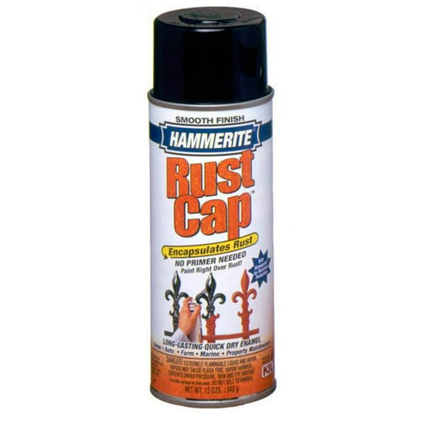 Masterchem 42215 12 Oz Hammerite Smooth Bright Yellow Rust Cap Enamel