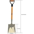 thumbnail image 3 of Ashmanonline Square Head Aluminum Snow Shovel with Durable Handle (1 Pack), 3 of 6