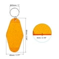 thumbnail image 2 of Vintage Motel Keychain Blank Hotel Keychains Key Tag, Clear Orange with Spots 24 Pack, 2 of 6