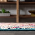 thumbnail image 6 of JONATHAN Y BOHEMIAN FLAIR 8 x 10 Area Rug, Vintage Medallion - Blue/Red, BMF100A-8, 6 of 11