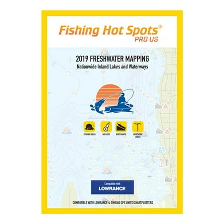 Fishing Hot Spots Pro USA 2019 Freshwater Mapping E119 Digital Map And Fishing