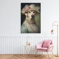 thumbnail image 2 of Stupell Industries Elegant Yellow Labrador Canvas Wall Art design by Wumples, 45 x 30, 2 of 7