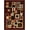 Maroon, variant on Woven Trends Soho Area Rug with Modern Geometric Bordered Pattern, 3'7" x 5'6" Rug with Jute Backing, Durable and Soft, Stain and Fade-Resistant Area Rug Living Room, Bedroom Decor - Maroon