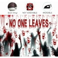 thumbnail image 6 of Bloody Halloween Backdrop,No One Leaves Photography Background,Horror Bloody Ghost Shadow Blood Footprint Handprint Decor,for Spooky Summerween Zombie Vampire Party Supply-7x5FT, 6 of 7