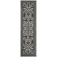 thumbnail image 5 of SAFAVIEH Restoration Vintage Wilson Border Wool Runner Rug, Silver/Grey, 2'3" x 8', 5 of 10