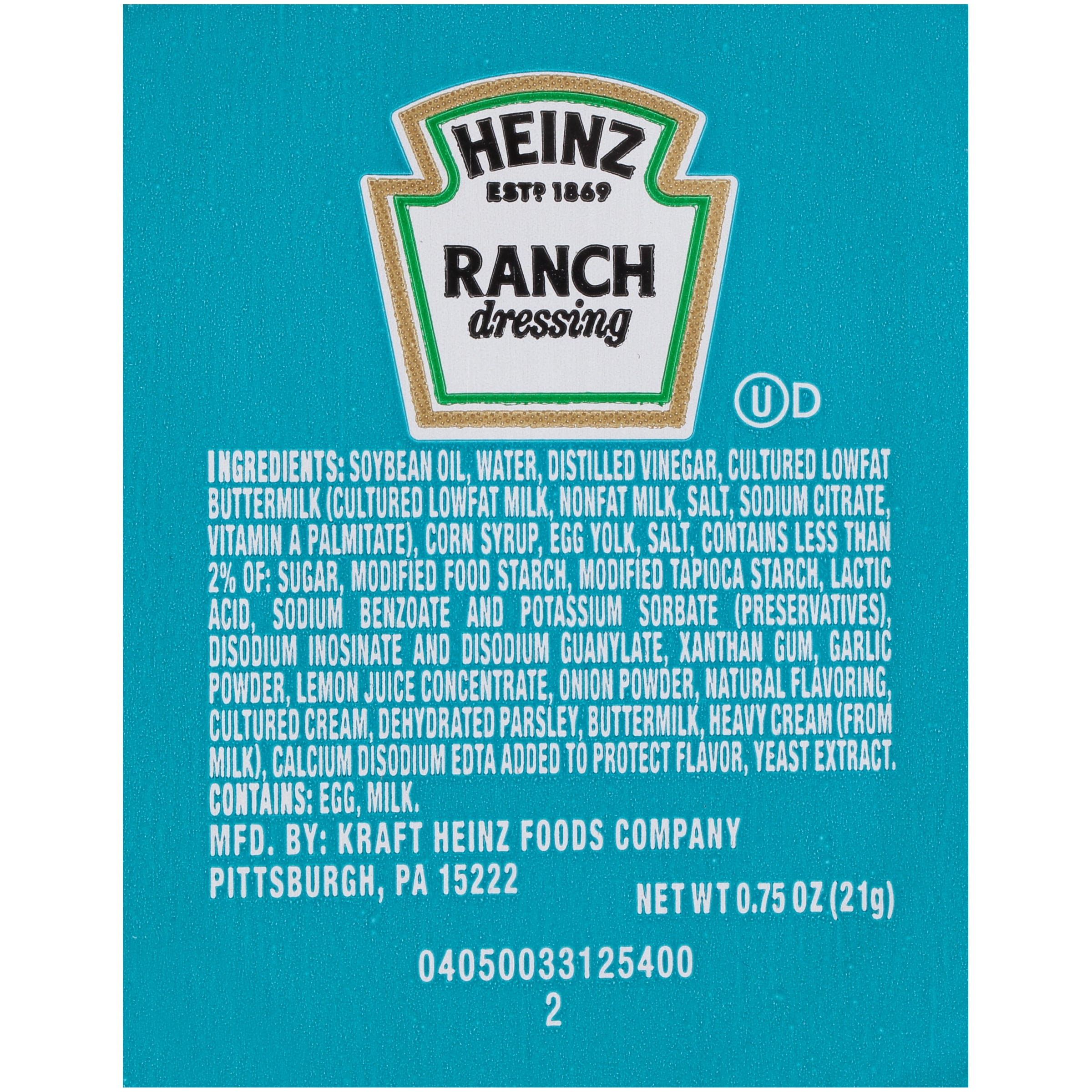 Heinz Ranch Dressing Packets Nutrition Facts Besto Blog