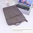 thumbnail image 3 of Langgg Laptop Bag Large Protection Notebook Computer Sleeve Handbags Briefcase Bags Women Men Office Business Working Dark Grey 13.3 Inch, 3 of 9