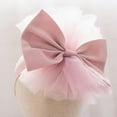 thumbnail image 6 of 6M-3T Baby Tutu Pageant Dress Toddler Bowknot Princess Tulle Girl Gown Flower Dresses with Headwear, 6 of 9