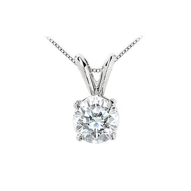 Fine Jewelry Vault Fine Jewelry Vault UBPDAG4RD300CZ 925 Sterling Silver Brilliant Cut Round