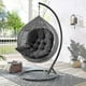 thumbnail image 4 of Garden indoor hanging egg-shaped swing hammock chair seat thick cushion cushion pillow cushion (seat cushion only), 4 of 5