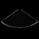 thumbnail image 4 of 2 Pcs Acrylic Radial Corner Shelf Wall Mounted Floating Shelves Home Decor(Transparent), 4 of 4