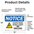 thumbnail image 2 of (2 Pack) Electrical Panel In Wall Cavity Sign, 2 of 7