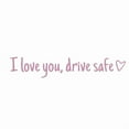 thumbnail image 6 of Specollect 4pcs Drive Safe I Love You Heart Mirror Sticker - Weatherproof Vinyl Decals, Easy Application & Removal, Strong Adhesive for Car Rearview Mirror, Universal Fit, 6 of 9