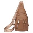 thumbnail image 1 of Women Shoulder Bag Fashion New Pattern Solid Color Comfortable Zipper Large Capacity Messenger Bag Small Shoulder Bag for Men Leather Shoulder Bag for Men over The Shoulder Bags for Men over The, 1 of 4