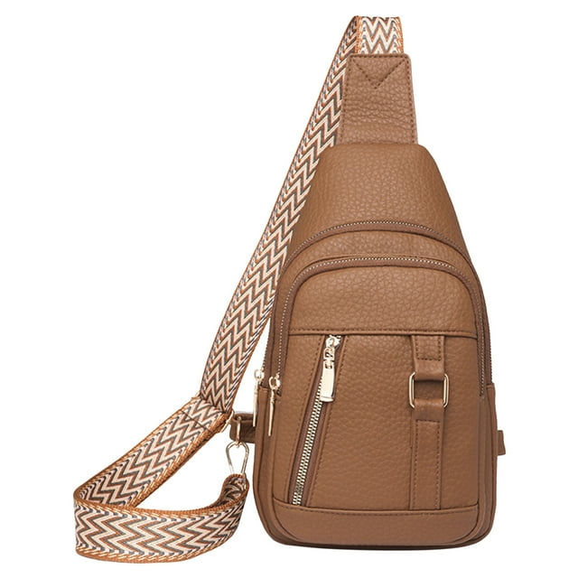 Women Shoulder Bag Fashion New Pattern Solid Color Comfortable Zipper Large Capacity Messenger Bag Small Shoulder Bag for Men Leather Shoulder Bag for Men over The Shoulder Bags for Men over The