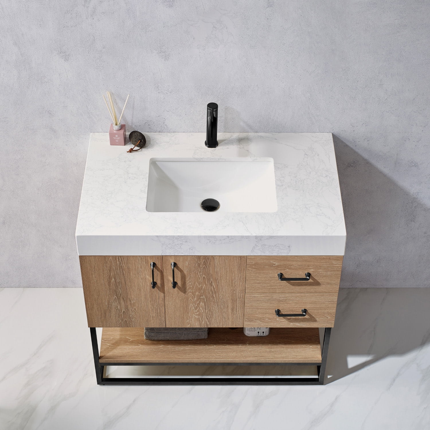Miseno Mv789036b-Nm Alistair 36" Free Standing Single Basin Vanity Set - North Carolina