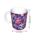 thumbnail image 2 of Yiaed cool Skull flower colorful Print Ceramics Coffee,Large Handle Design,Extra Large Tea and Coffee Cup for Office and Home Mugs, 2 of 6