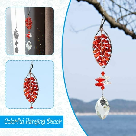 

knqrhpse room decor Pendant Hanging Ornament Suncatcher Colorful Hanging Decor Ourdoor Rainbow home decor