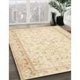 thumbnail image 3 of Ahgly Company Machine Washable Indoor Square Contemporary Gold Area Rugs, 3' Square, 3 of 7