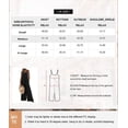 thumbnail image 4 of Women's Casual Loose Overalls Jumpsuits Adjustable Straps Wide Leg Long Pant Rompers With Pockets, 4 of 5