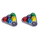thumbnail image 1 of Juego Tradicional Placa Gonggi Jack Stone Pebbles Set (5 Dados Triangulares), 1 of 4