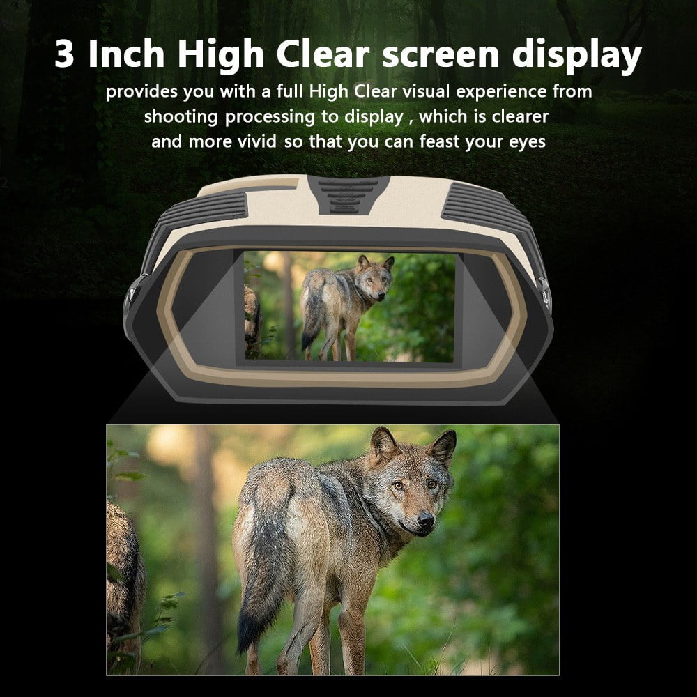 Night Vision Binoculars with Camera 4X Optical Zoom 8X Digital 2.5K Video