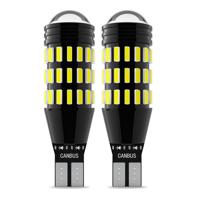 2 uds coche T15 W16w Led de alta potencia 4014 51-smd bombilla Canbus sin errores Afortunado Sencillez