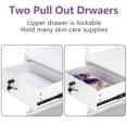thumbnail image 5 of OmySalon Salon Trolley Cart for Beauty SPA,White Mobile Utility Cabinet Lockable Esthetic Supply Holder for Massage Tattoo Facials, 5 of 7