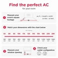thumbnail image 3 of Frigidaire 14,000 BTU Inverter Window Room Air Conditioner with Wi-Fi up to 450 Sq Ft, White, 3 of 10