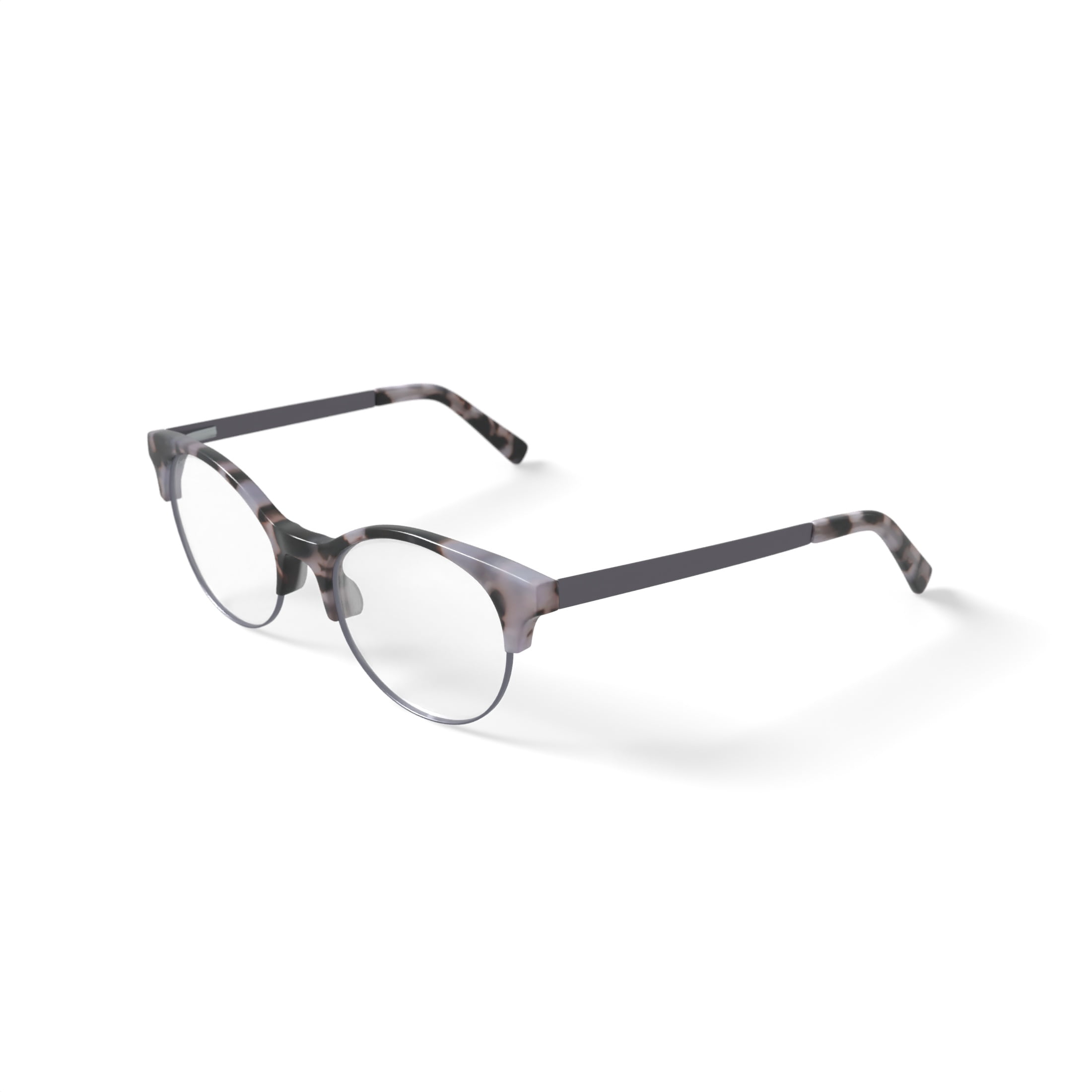 Walmart Women's WPLL801 Prescription Eyeglasses with Case, Gray Tortoise