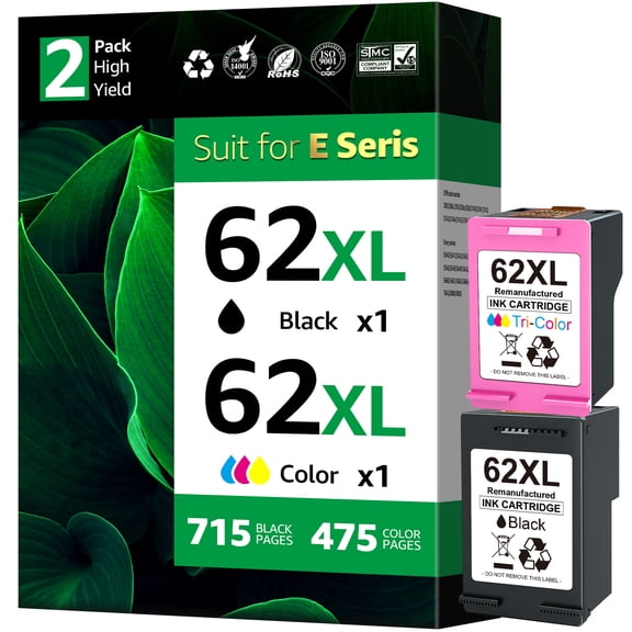 62xl ink cartridges Compatible for HP62 ink cartridges for Envy 7640 5640 5660 5540 7644 7645